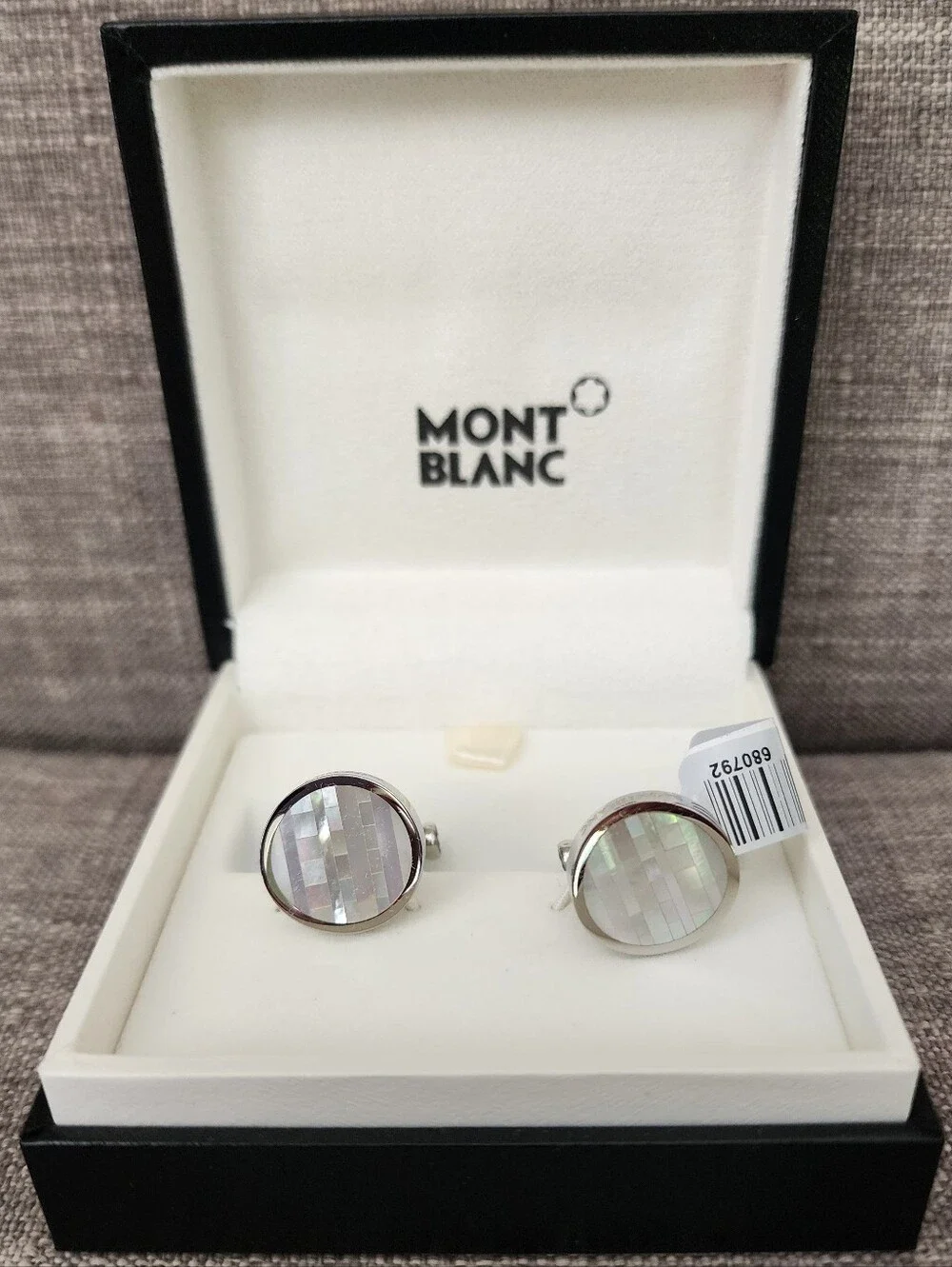Brand New Montblanc Cuff Links Contemprorary Round 109499